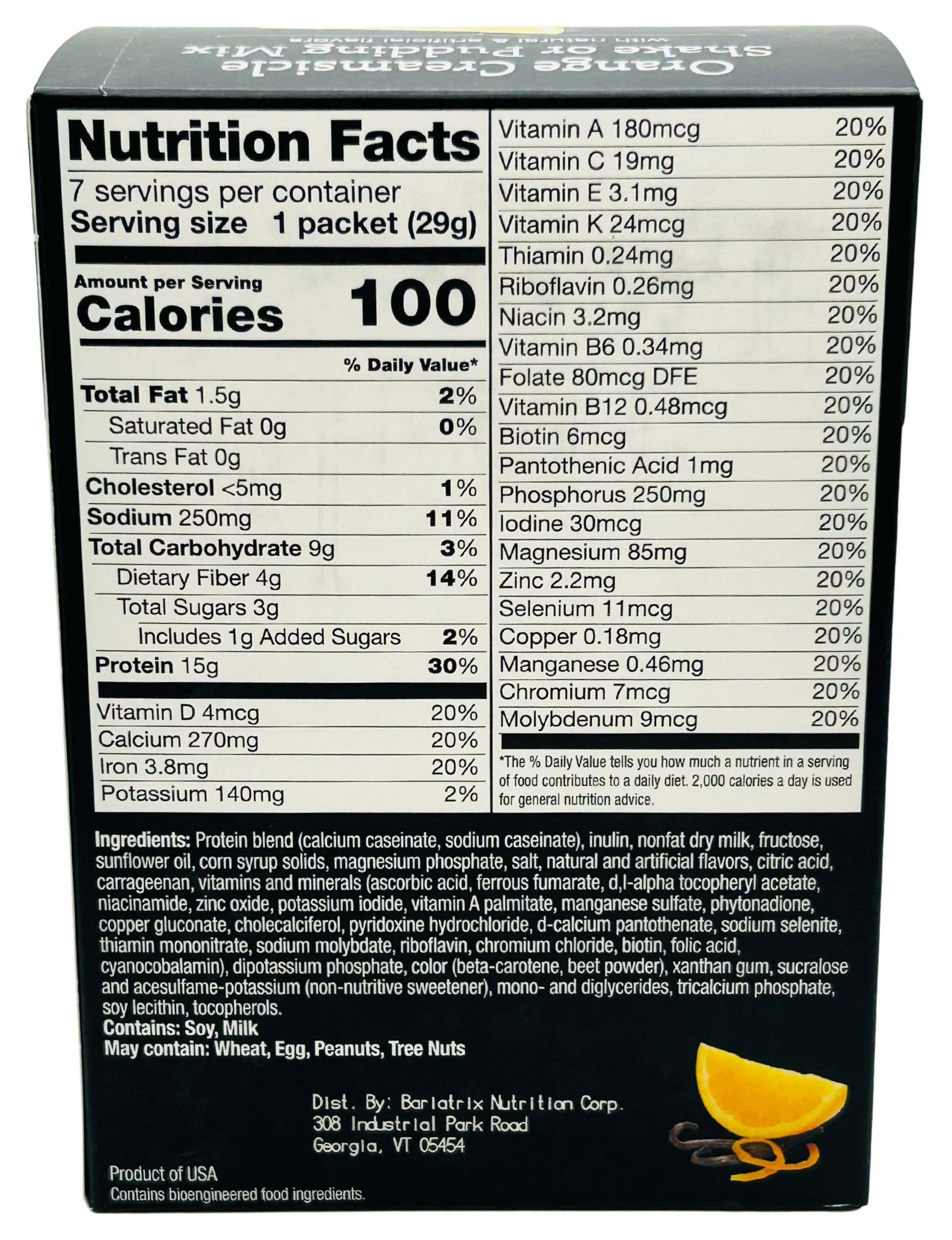 Orange Creamsicle Shake - Proti-Max