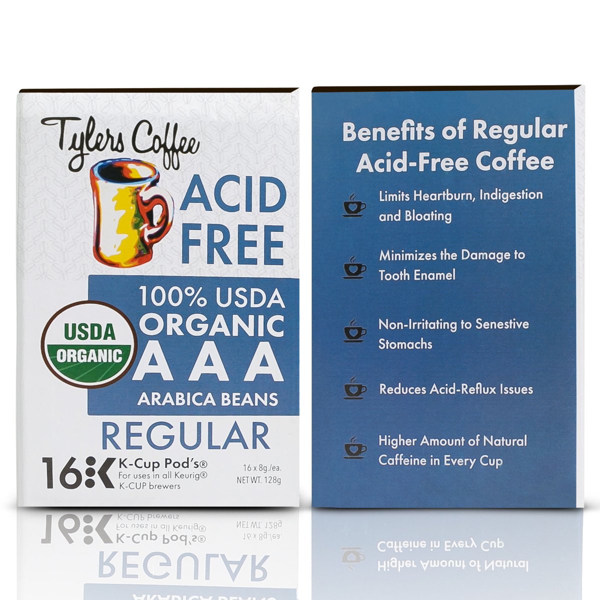 Tyler's REGULAR - K-Cup Acid Free Coffee