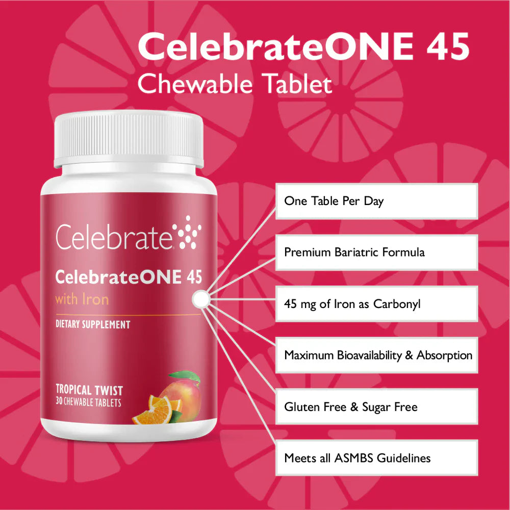 Multi-Chewable CelebrateONE 45 with Iron - Celebrate