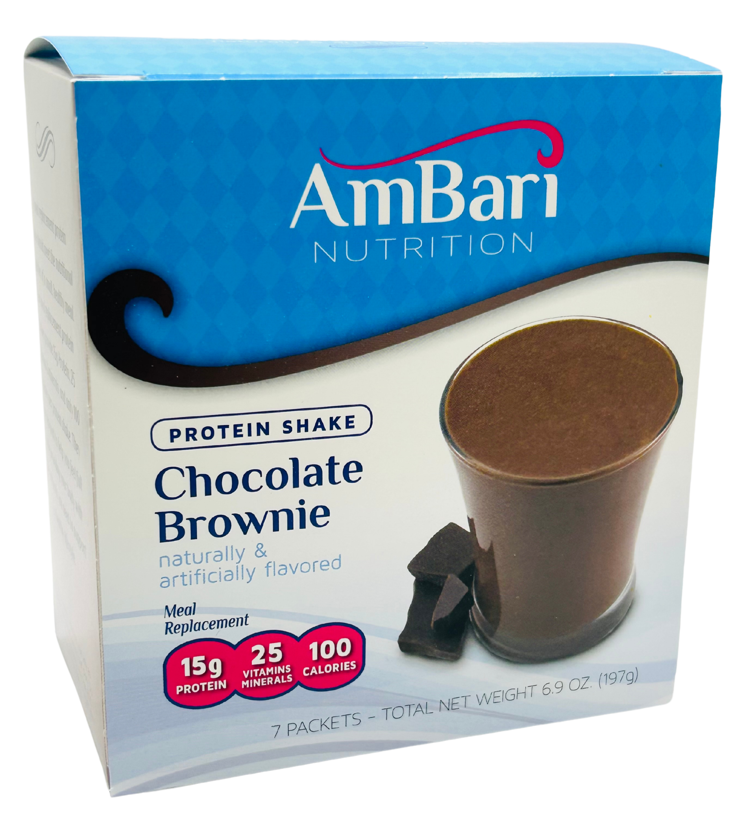 AmBari Nutrition Chocolate Brownie 15g Protein Shake
