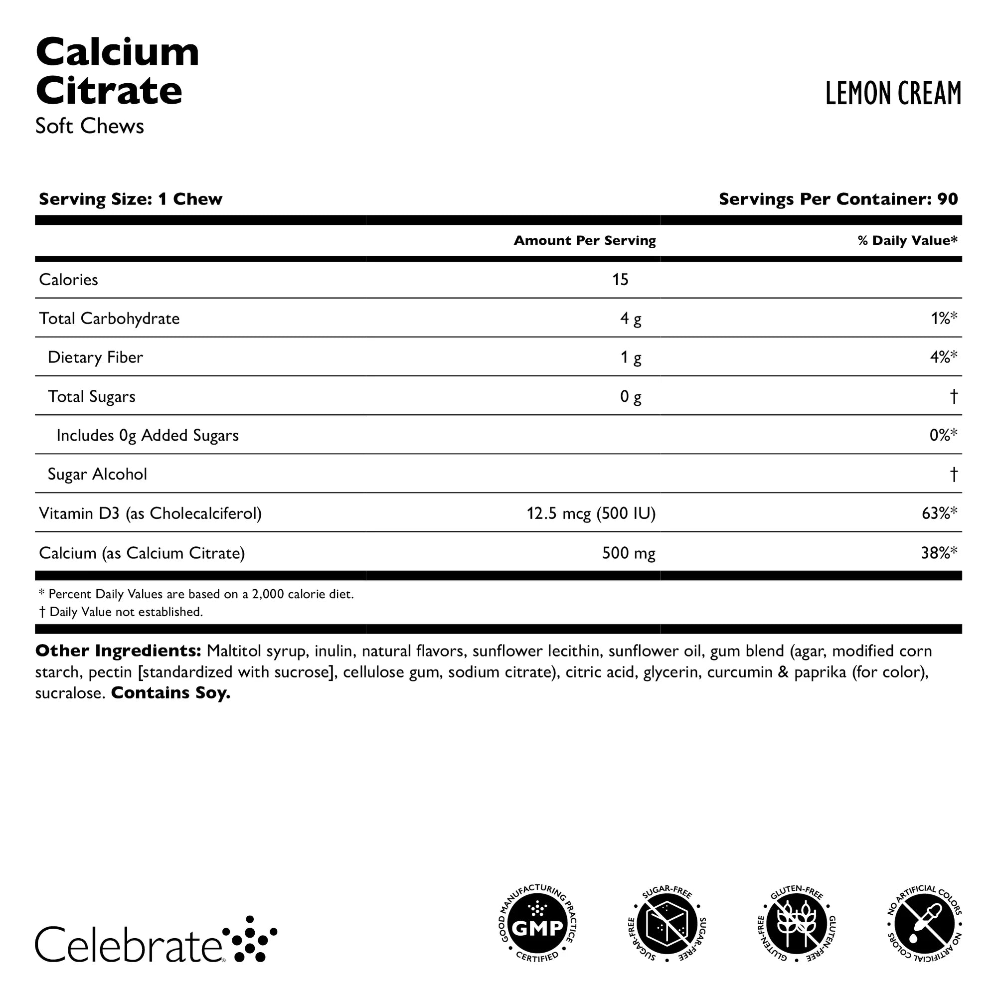 Calcium Citrate SOFT Chews - Celebrate