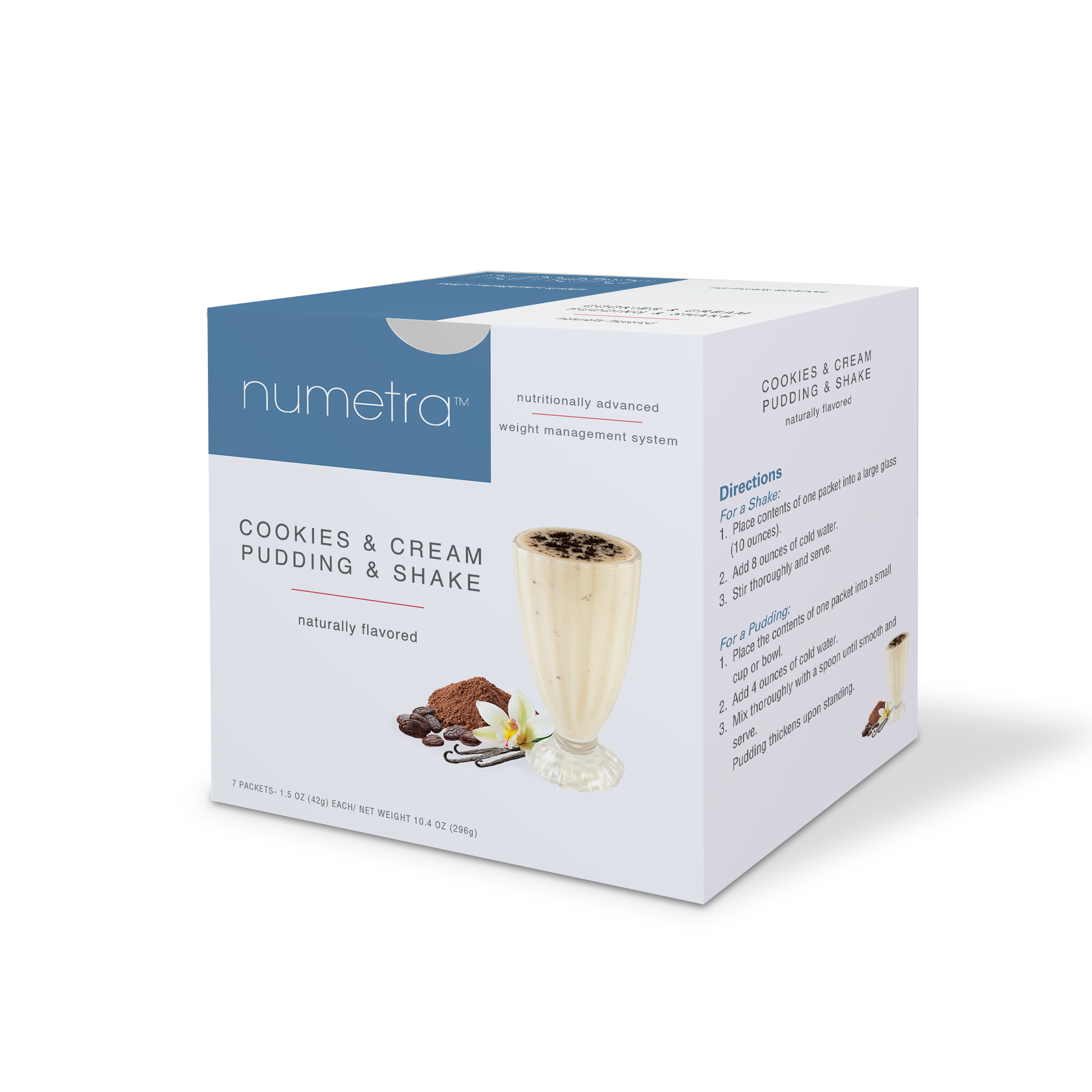 numetra cookies and cream meal replacement shake box