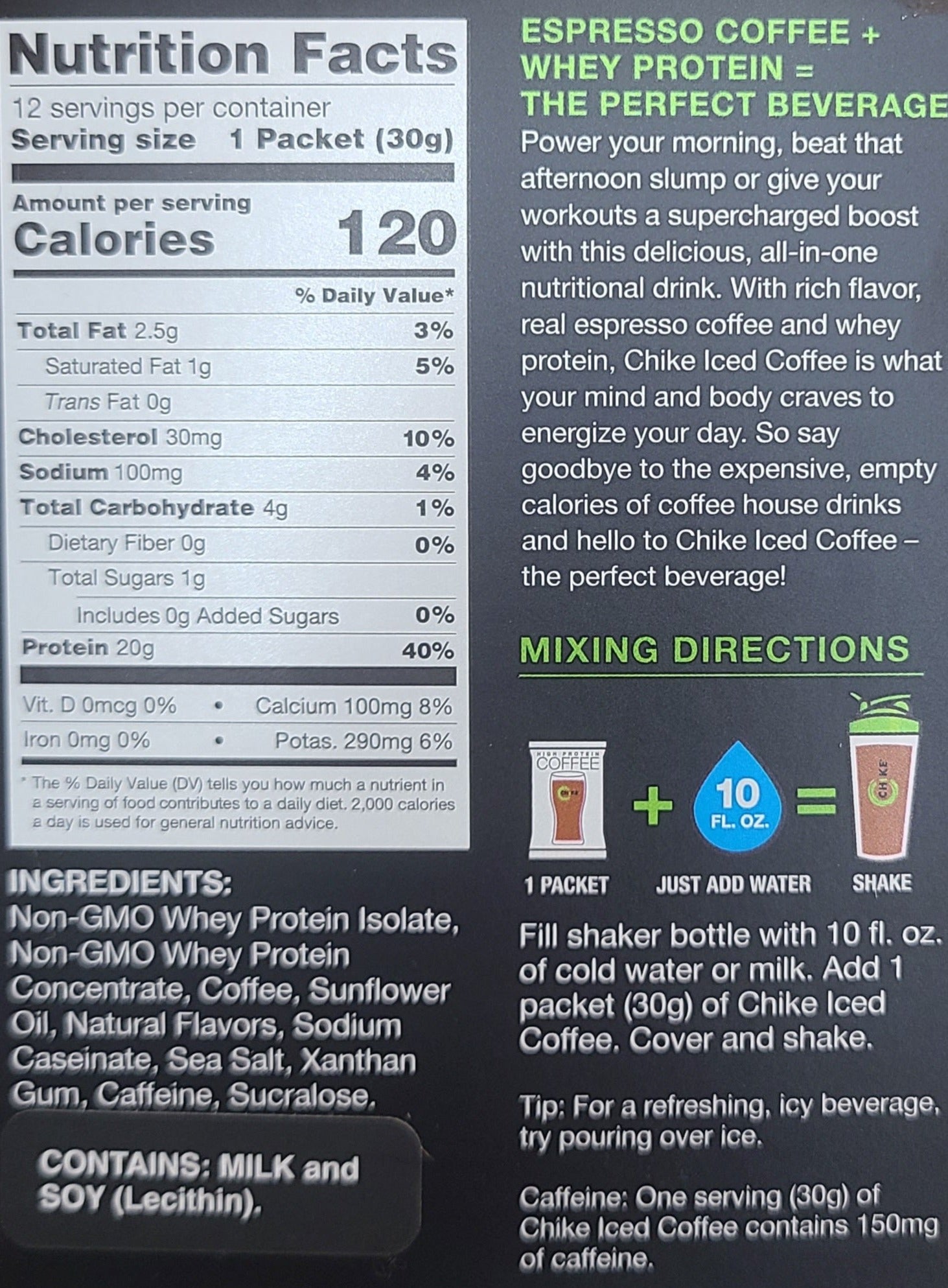 Chike Protein Coffee Single Packets