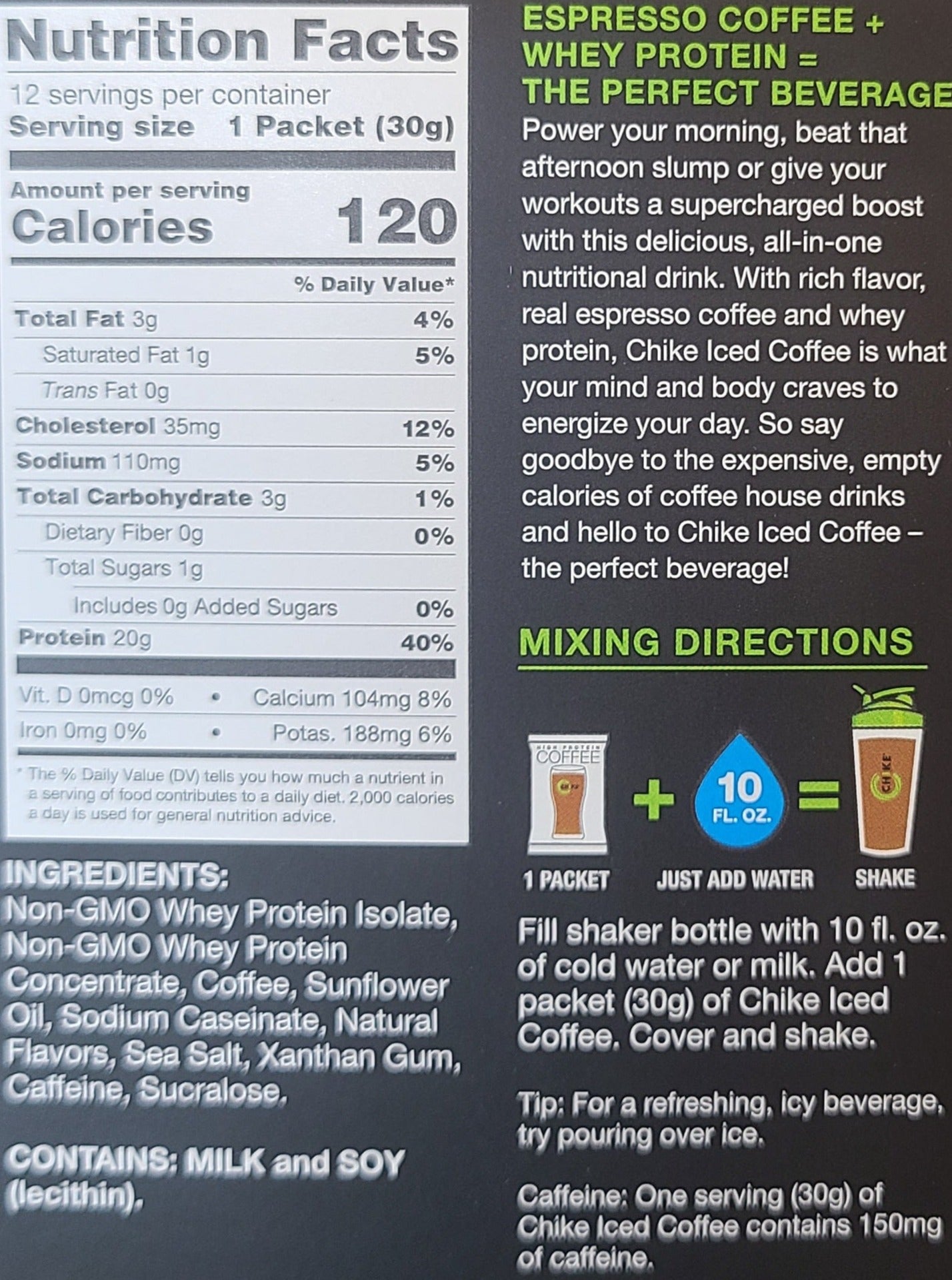 Chike Protein Coffee Single Packets