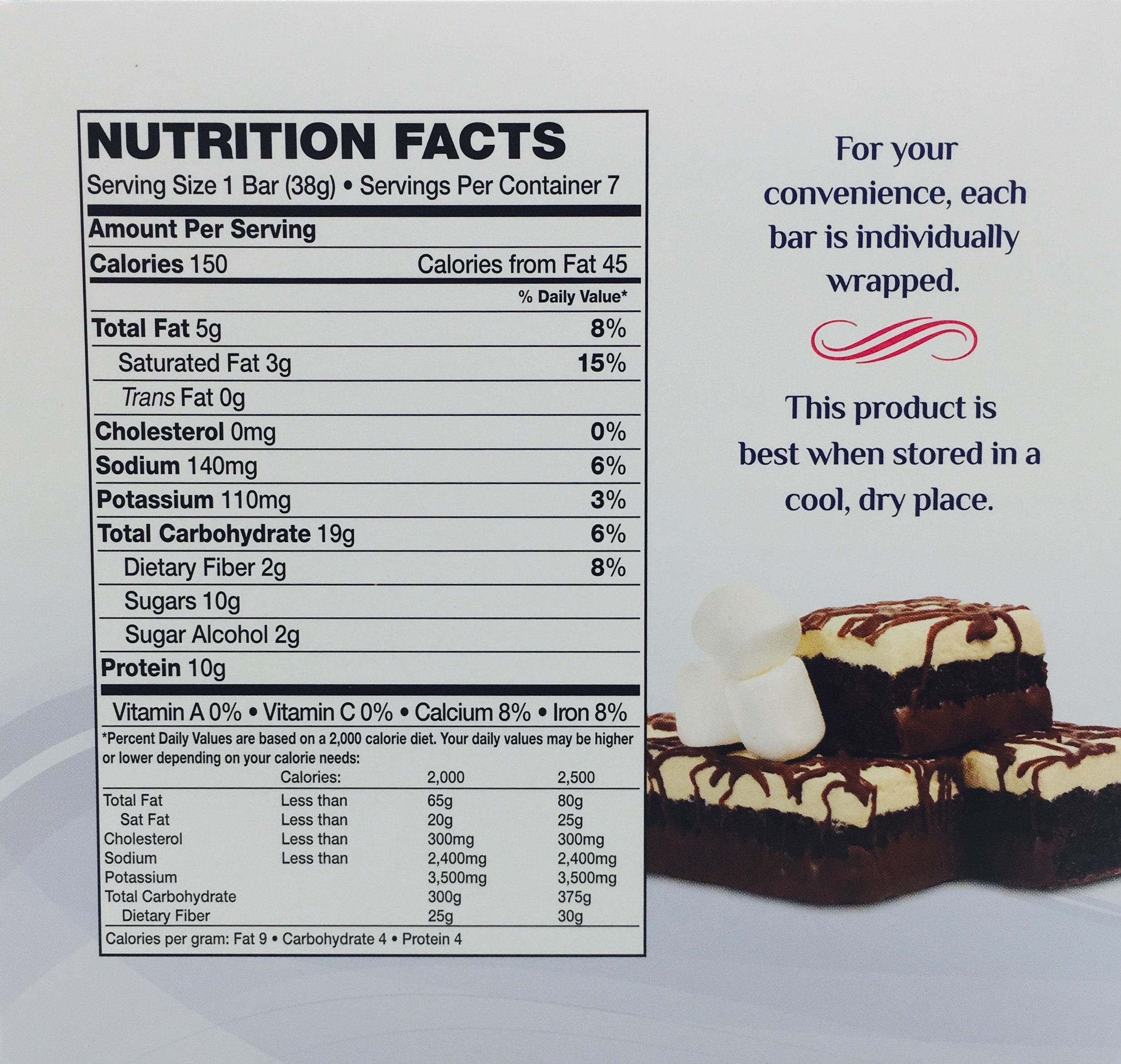 Frosted Marshmallow Brownie Bars - Bariatric Food Source